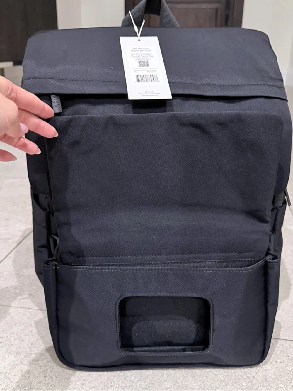 BEIS Black The Ultimate Diaper Backpack